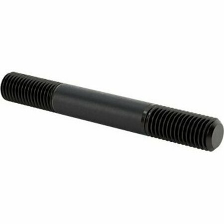 BSC PREFERRED Left-Hand to Right-Hand Male Thread Adapter Black-Oxide Steel 3/4-10 Thread 6 Long 94455A621